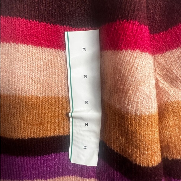 a new day Pink and Red  Striped Crew Neck Sweater - Picture 4 of 8